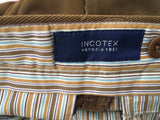 Incotex Venezia 1951 Brown Corduroy Trousers - Trousers Pants Men Size 48 Men