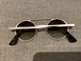 Prada Unisexe SPR 690 Sunglasses Matte Silver Round Lenses men