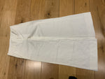 Diane von Furstenberg DVF White Linen Wide Leg Pants Trousers Size US 4 UK 8 S ladies