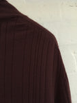 Hermes Hermès Paris Thin Knit Burgundy Turtleneck Sweater jumper SIZE L Large Men