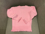 RALPH LAUREN Girls' Pink Knit Cardigan Cable Sweater Jumper Cardigan 6 years children