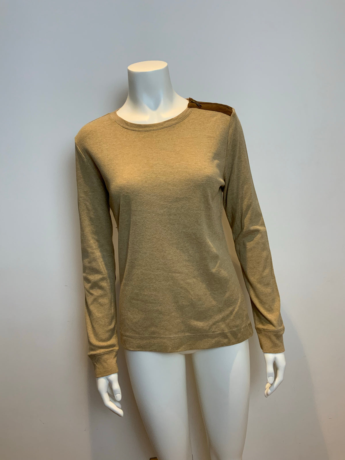 LAUREN JEANS COMPANY Ralph Lauren BROWN TOP SIZE L OR XL ladies