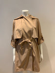 Carven beige double breasted trench coat in Natural Size F 34 UK 6 US 2 ladies