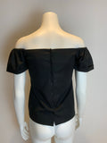 Razan Alazzouni Cotton Runaway Off The Shoulder Puff Sleeve Top F 32 US 0 UK 4 ladies