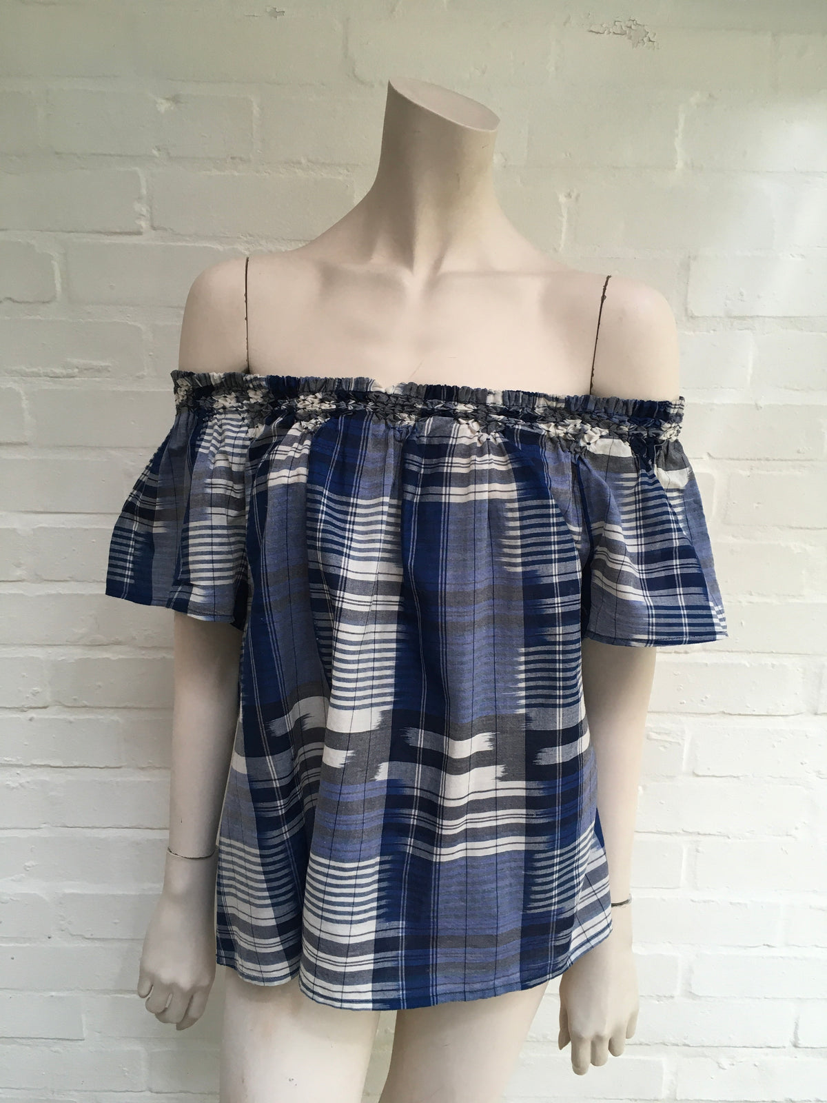 Ulla Johnson Amania Off The Shoulder Blouse Handmade in India US 4 Ladies