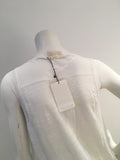 ZARA collection white sleeveless top Size S small MOST WANTED ladies