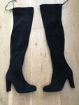 STUART WEITZMAN Russell & Bromley Over the Knee Suede Boots Size 34 UK 1 US 4