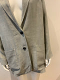 JOSEPH Women's Grey Linen Oversized Blazer Size F 38 UK 10 US 8 ladies