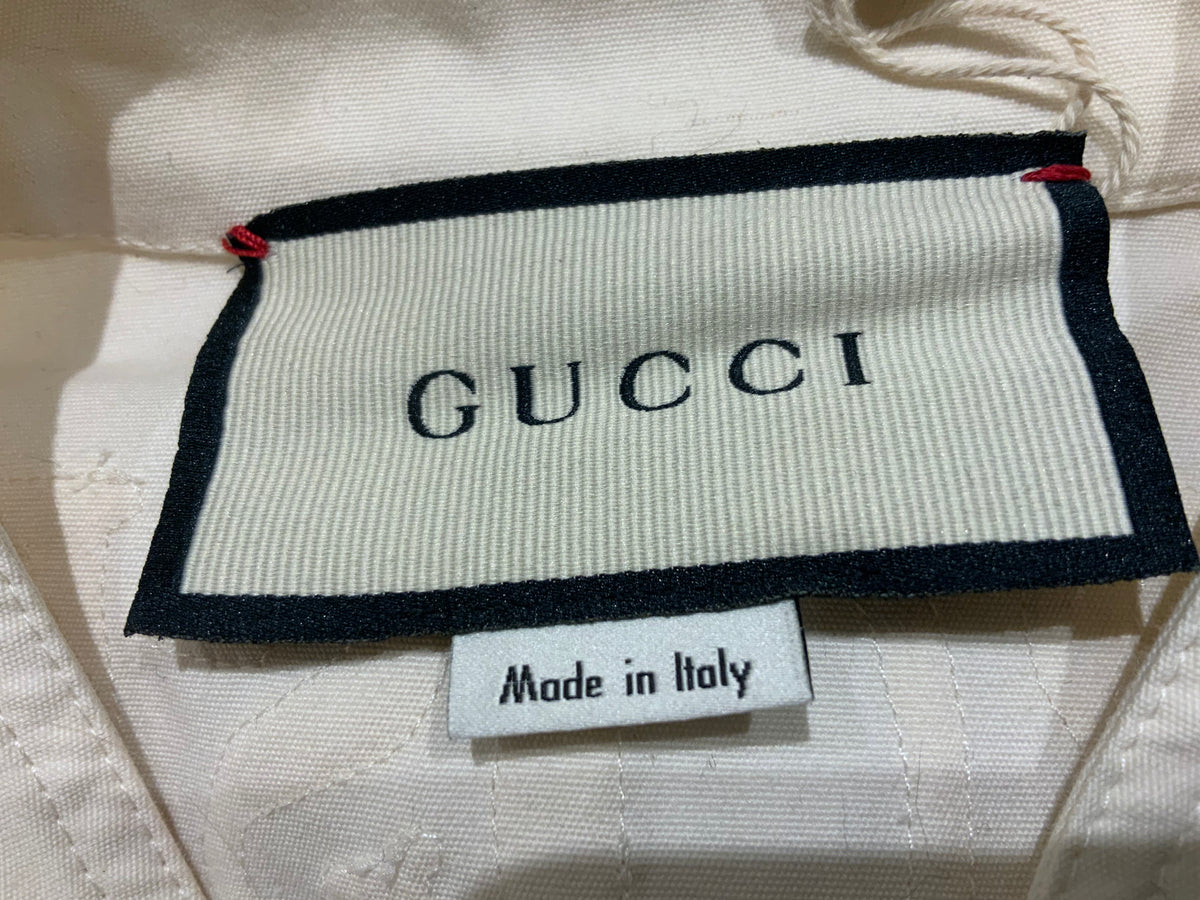 GUCCI 2021 LOGO PRINTED BOILER SUIT JUMPSUIT SIZE XXS LADIES