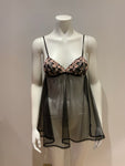 Agent Provocateur Black L'agent By Kaity Sheer Mesh Babydoll Casual Dress small ladies