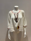 Ralph Lauren Denim & Supply White Embroidered Tunic Size XS ladies