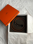 Hermès HERMES Reversible H 32mm Belt Kit Orange Brown Size 80 ladies