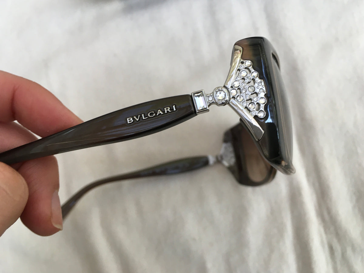 BVLGARI SWAROVSKI CRYSTAL BV 8099B 55 986/13 SUNGLASSES ladies