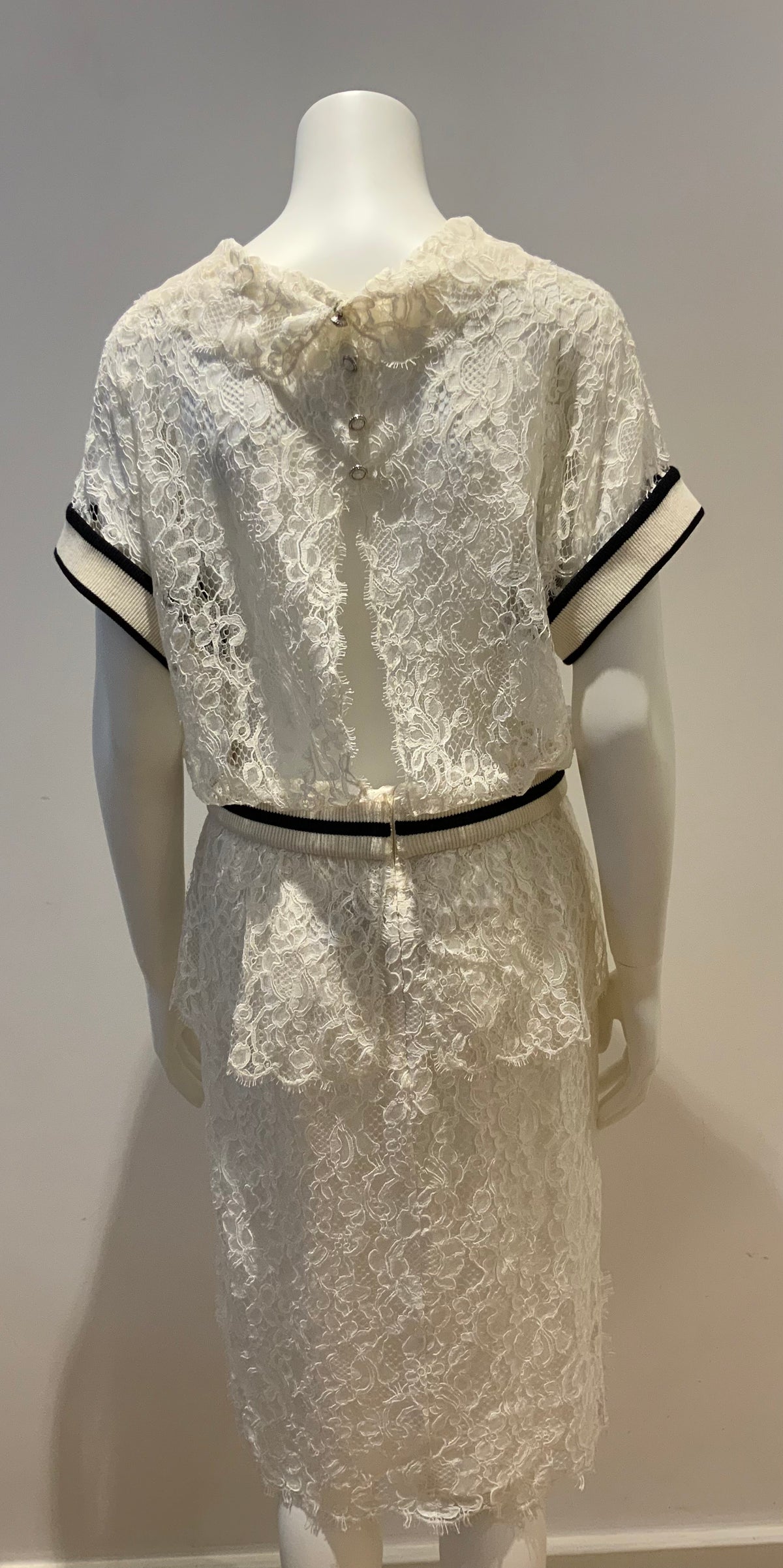 Chanel 2017 Lace Long Dress Amazing F 44 UK 14 US 12 ladies