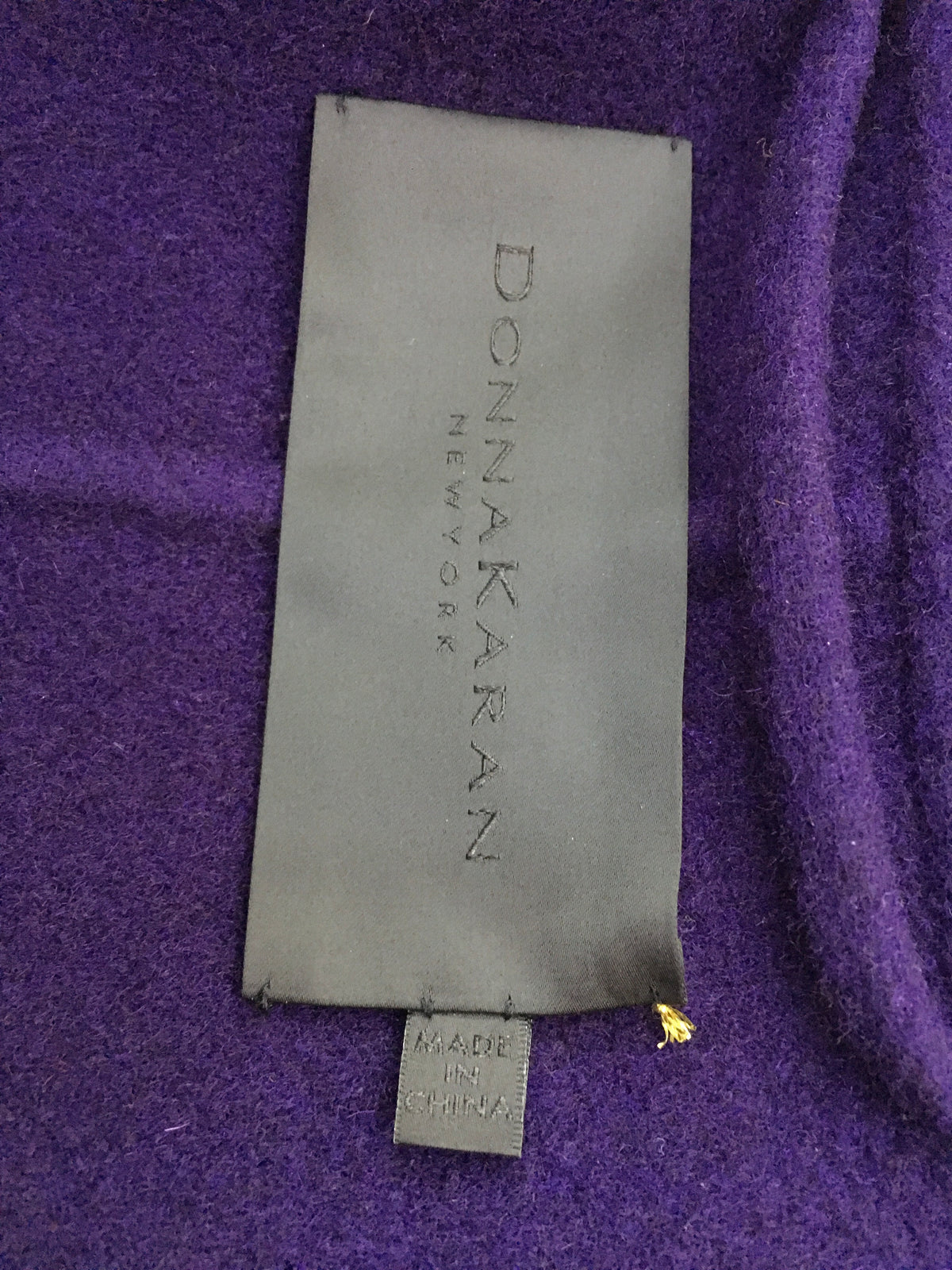 Donna Karan New York DKNY Cashmere Purple Robe Coat  Ladies