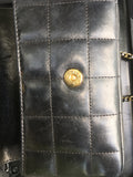CHANEL Lambskin Mini Flap Black Bag Handbag Ladies