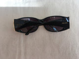 PRADA Womens Vintage 1990'S Sunglasses Black & Gold Square SPR 07G ladies