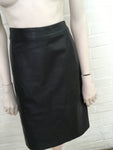 Reiss Womens Leather Olivia Ponte Skirt Size UK 12 US 8 ladies