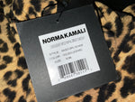 NORMA KAMALI Long Sleeve Turtleneck Leopard Print Dress Size S Small ladies