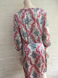 HUGO BOSS Silk Chiffon Water Color Floral Dress Ladies