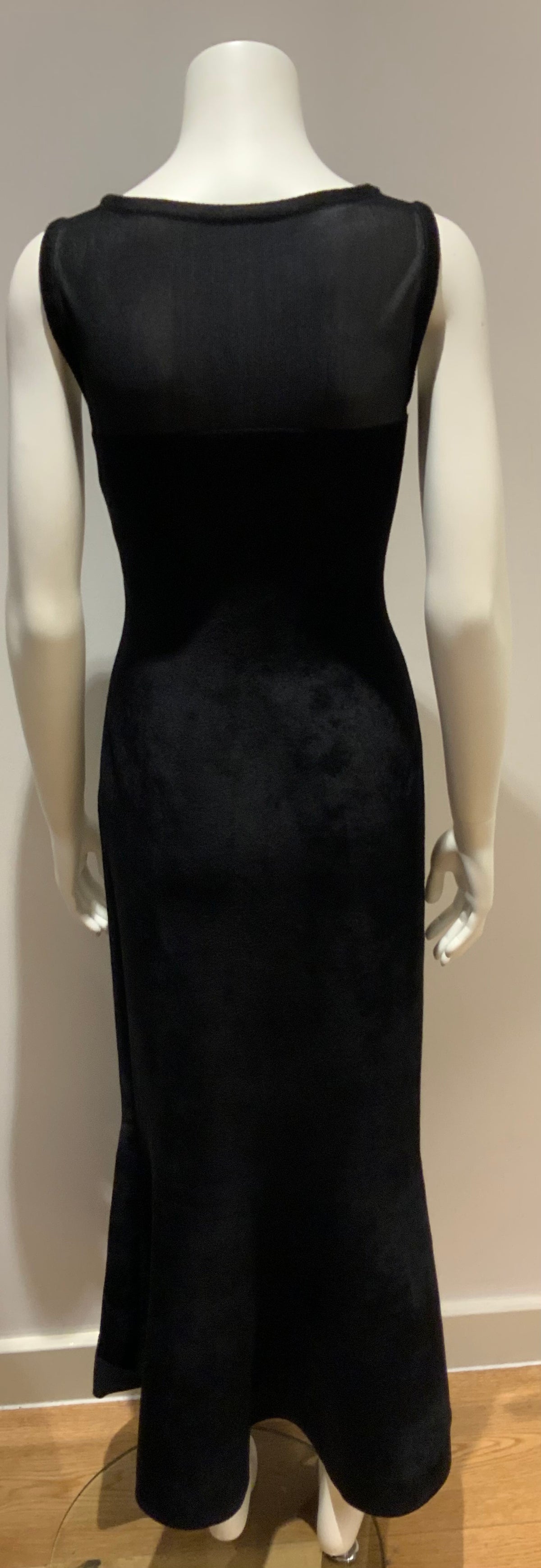 Azzedine Alaïa Alaia MOST WANTED Black Stretch-velvet Gown Size F 40 UK 12 US 8 ladies