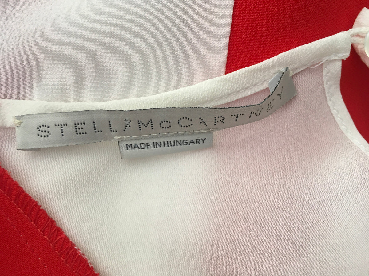 Stella McCartney Contrasting Silk Top 2018 Collection  Ladies