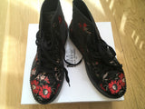 MM6 Maison Margiela Floral-jacquard high-top sneakers Trainers 39 US 9 UK 6 ladies