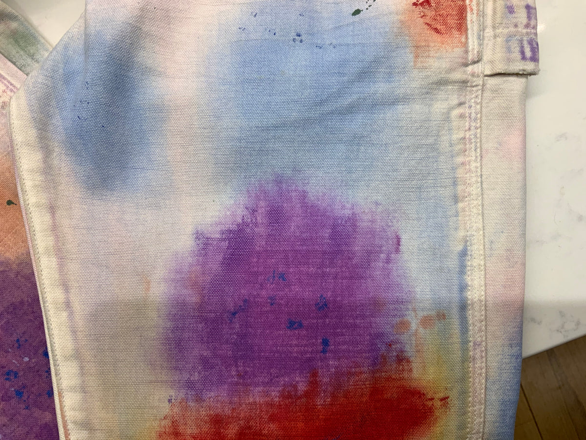 Ralph Lauren Blue Label Skinny Paint Splatter Jeans Denim Pants Trousers Sz 28 ladies