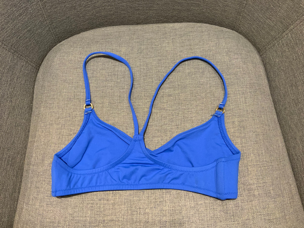 Melissa Odabash Vienna bikini top bra blue UK 8 US 4l ladies