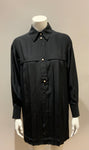 Chanel 2013 Pleated Silk Shirt Dress Pearls Buttons Amazing F 38 UK 10 US 6 ladies