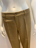 Ralph Lauren Black Label Brown Straight Cashmere Wool Pants Trousers Size US 8 ladies