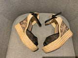 Valentino Women's Lace Wedge Sandals Size 39 UK 6 US 9 ladies