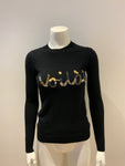 KAREN MILLEN sequin embellished cashmere and wool sweater jumper Size XS. ladies