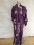 KISSHOTEN Purple Queen silk kimono Made in Japan ladies