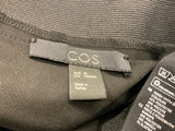 COS cross back black top Size 40 L large ladies