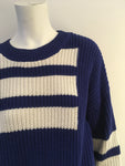 SELF-PORTRAIT Intarsia cotton jumper sweater Size L large ladies