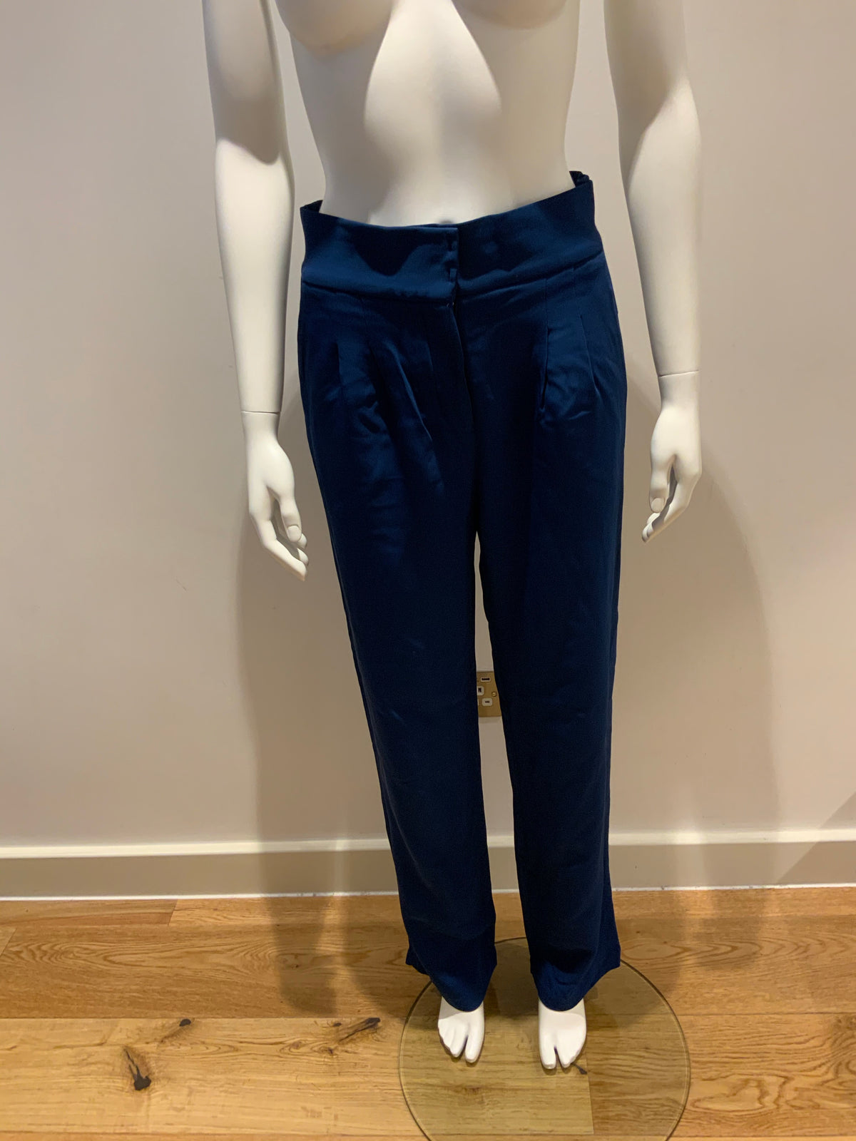 Amazing MIXED Brazil High Waisted Blue Pants Trousers Size 38 UK 10 US 6 ladies