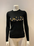 KAREN MILLEN sequin embellished cashmere and wool sweater jumper Size XS. ladies