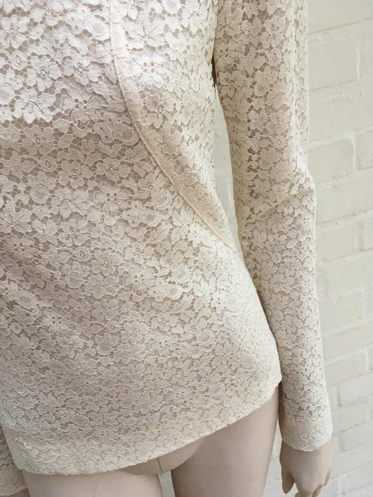 Chloé Chloe lace blouse shirt top Size F 38 UK 10 US 6 Ladies