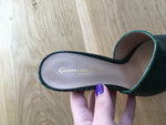 GIANVITO ROSSI Snake-embossed Alise Mules 105 In Green Size 36 UK 3 US 6 ladies