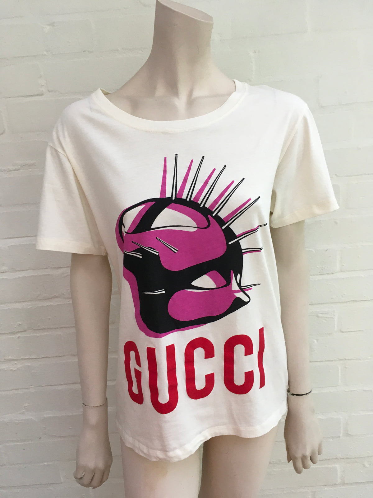 Gucci Manifesto 2020 Mask oversized T-Shirt Size XXS ladies