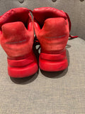 Alexander McQueen Red Leather Oversized Runners Trainers Sneakers Size 37 ladies