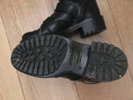 Balmain Ranger multi-strap leather ankle combat boots Size 37 ladies