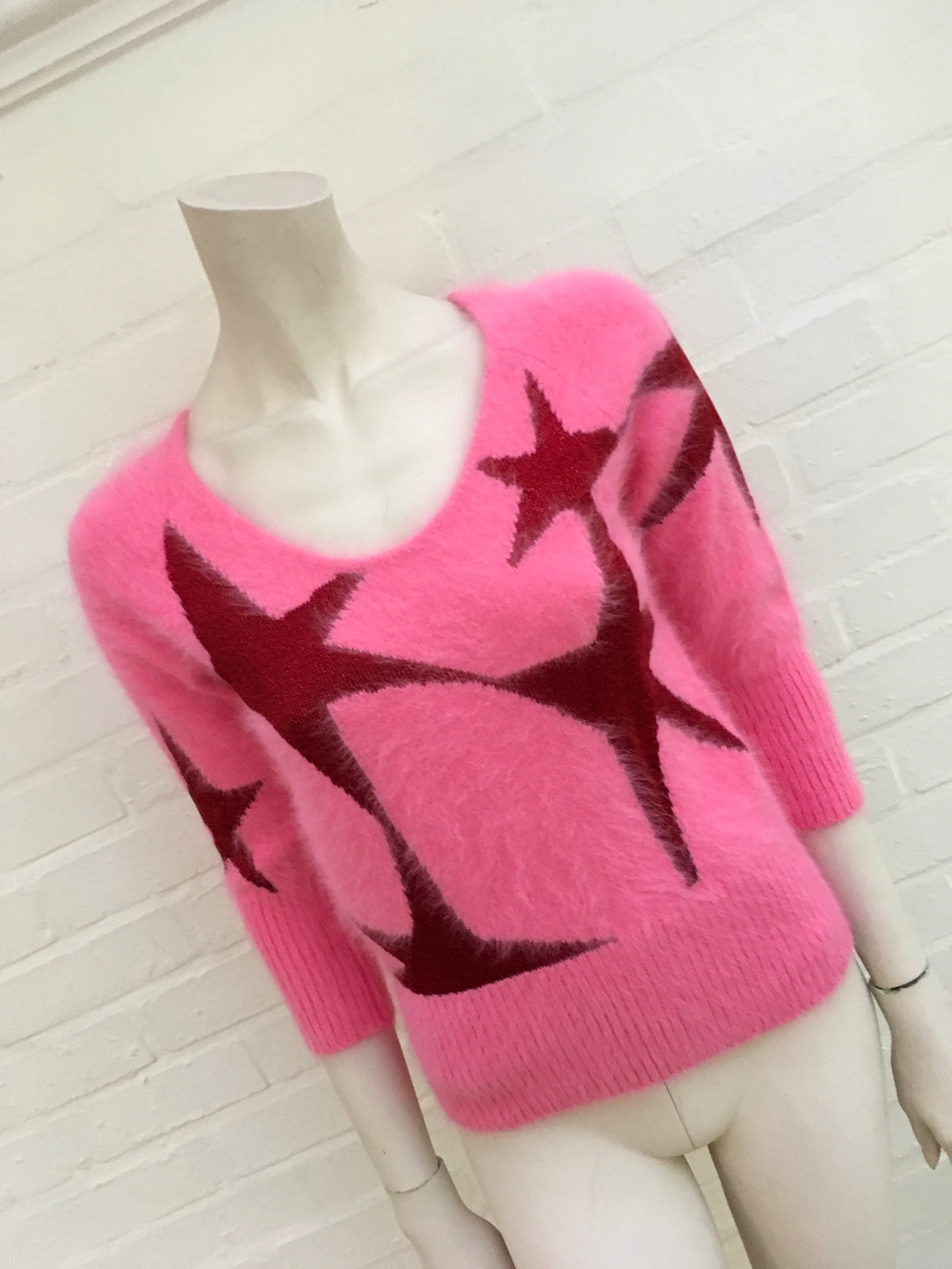 Antonio Berardi Angora Star Pullover KNIT Sweater JUMPER  Ladies