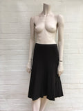 John Lewis Women Brown Knit Midi Wool & Cotton Skirt Size 18 ladies