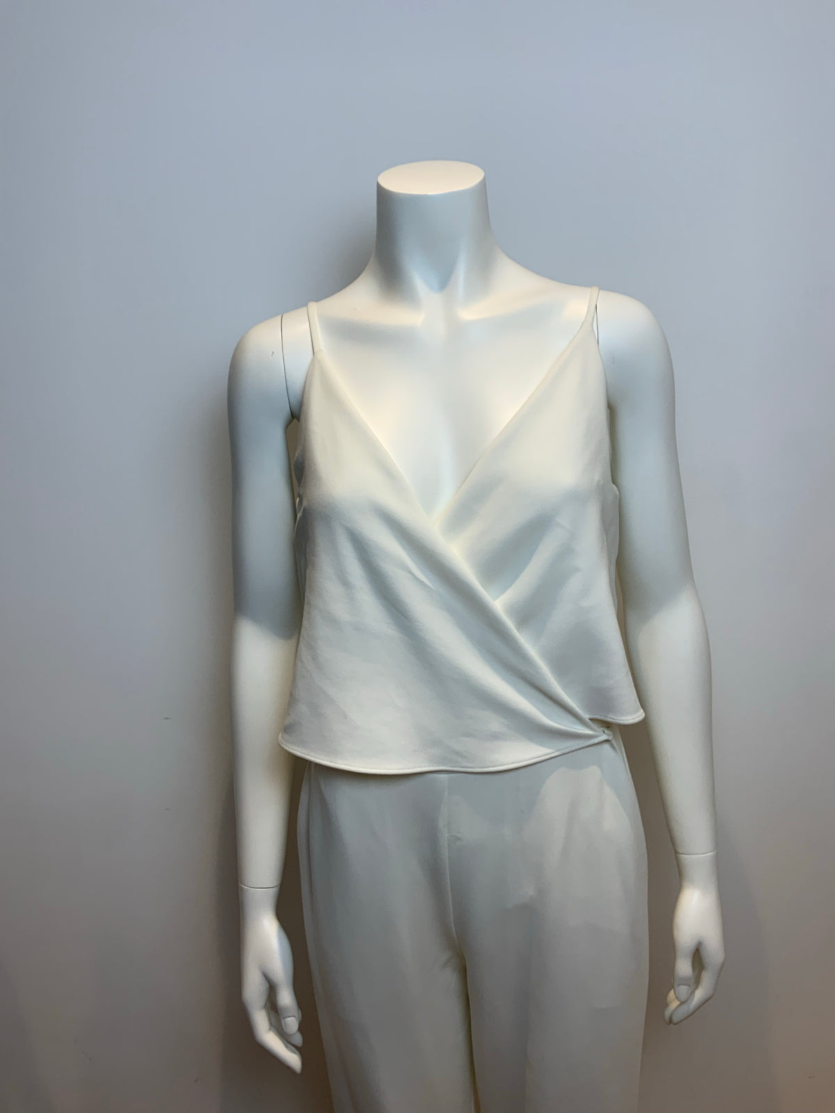 THEORY Odila crepe jumpsuit white Size US 4 UK 8 S SMALL ladies