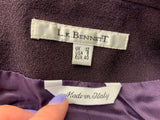 L.K. Bennett London Wool Plum Burgundy Blazer Size UK 12 US 8 EU 40 ladies