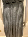 MAX&Co. by Max Mara wool-blend Grey Pleated Mini Dress Size S small ladies