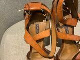 Ralph Lauren Collection Brown Leather Sandals Size 9 1/2 UK 6.5 39.5 ladies