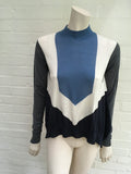 Stella McCartney Color-Block Wool And Silk-Blend Sweater ladies